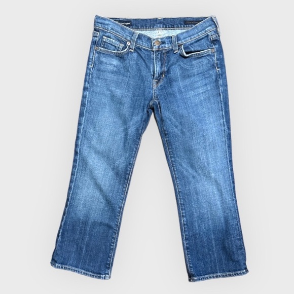 Citizens of Humanity Kelly Stretch #063 Low Waist Cropped Blue Jeans Size 28 Y2K - Picture 2 of 10